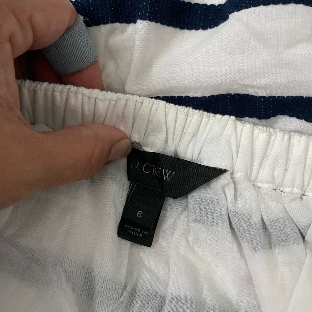 J.Crew Striped Mini Skirt - Size 6 - Picture 2 of 4